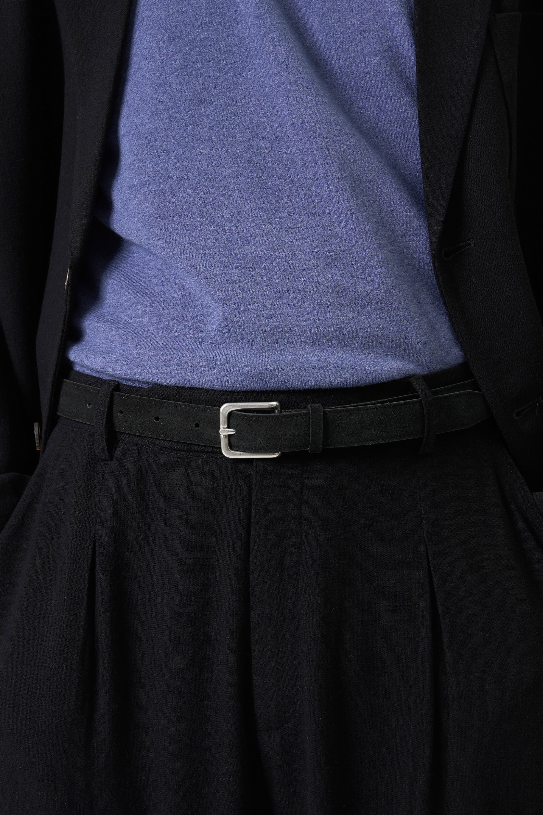 SUEDE BELT - BLACK 