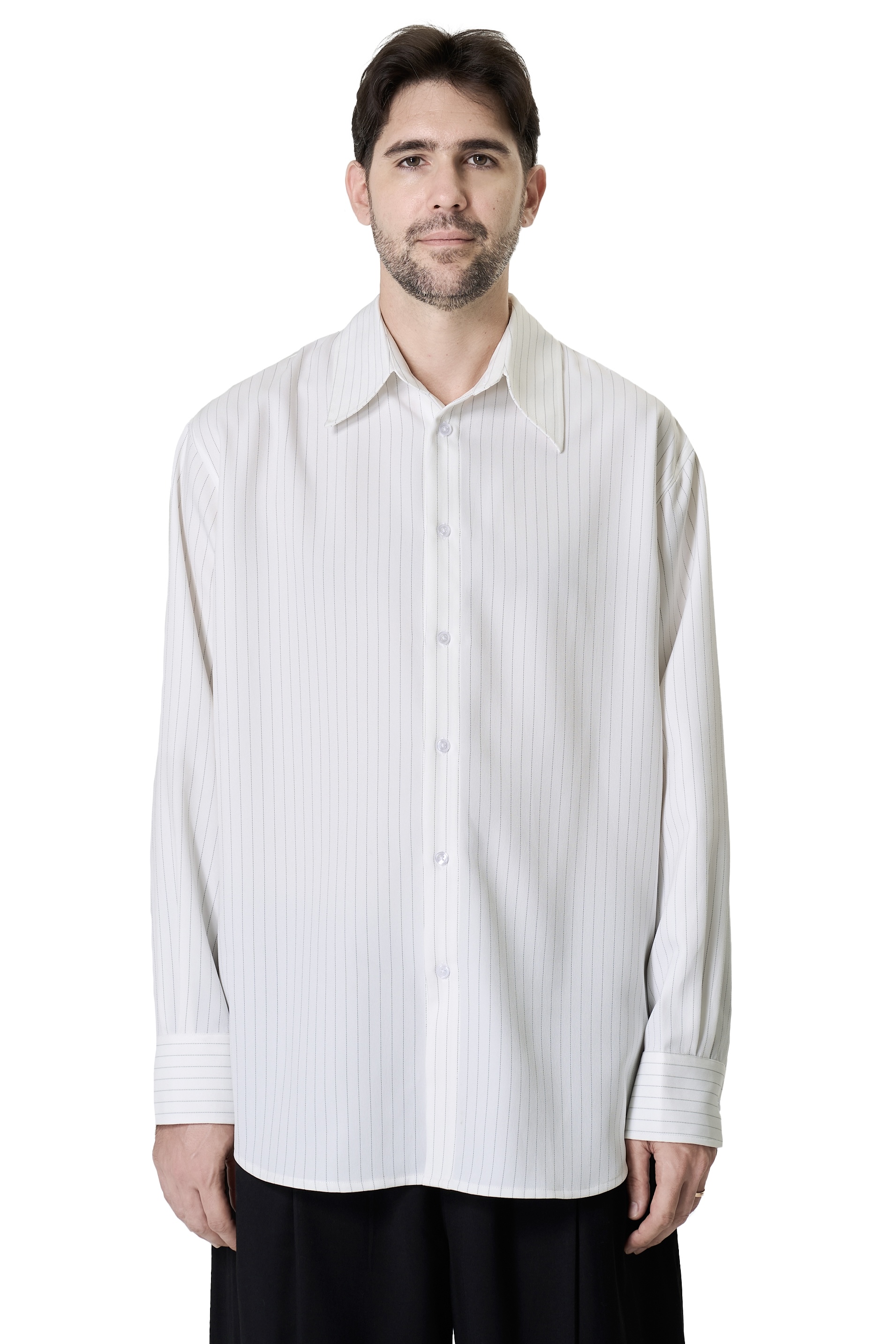 CARL SHIRT - WHITE STRIPED