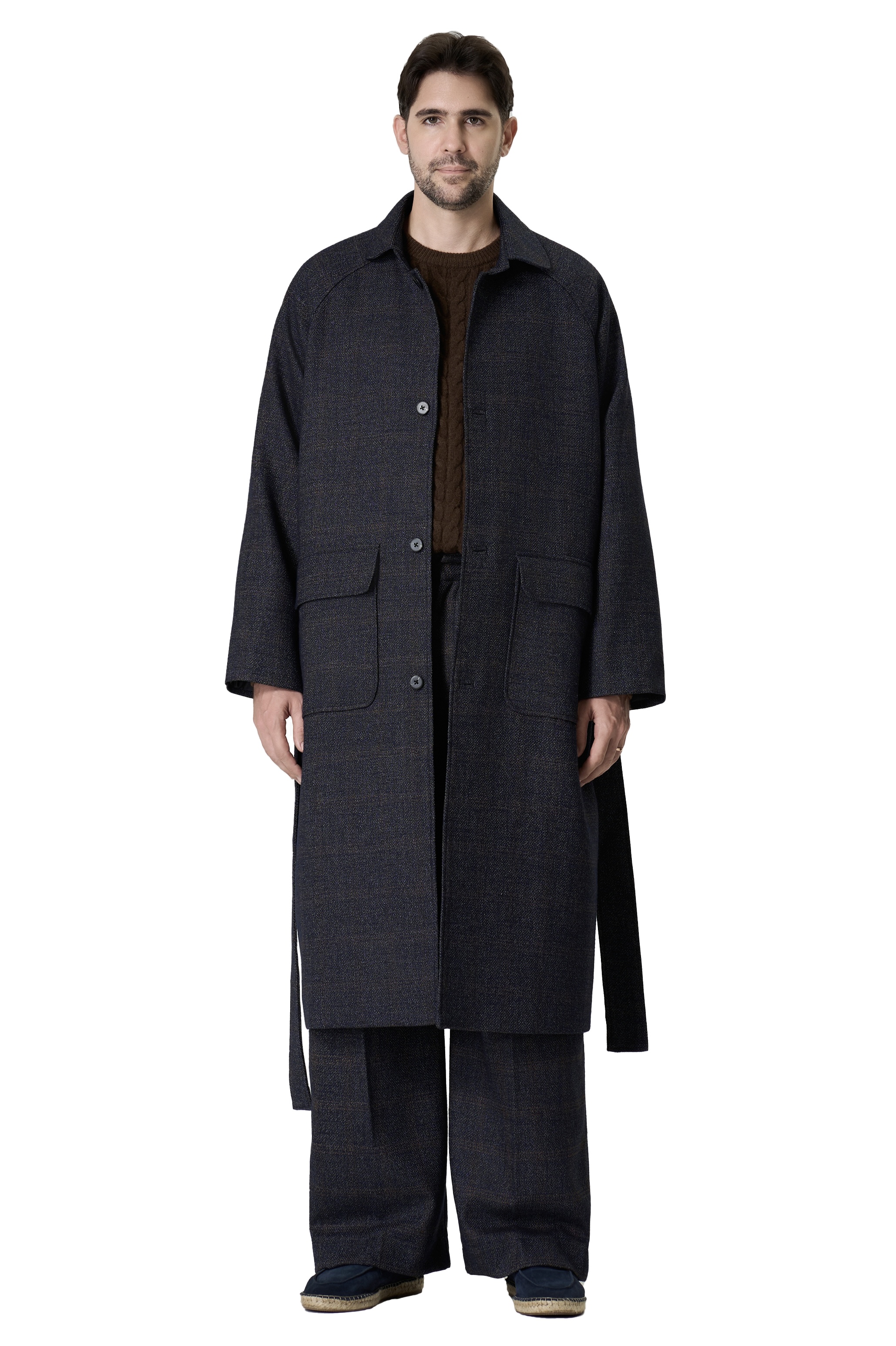 BURNHAM COAT - NAVY 