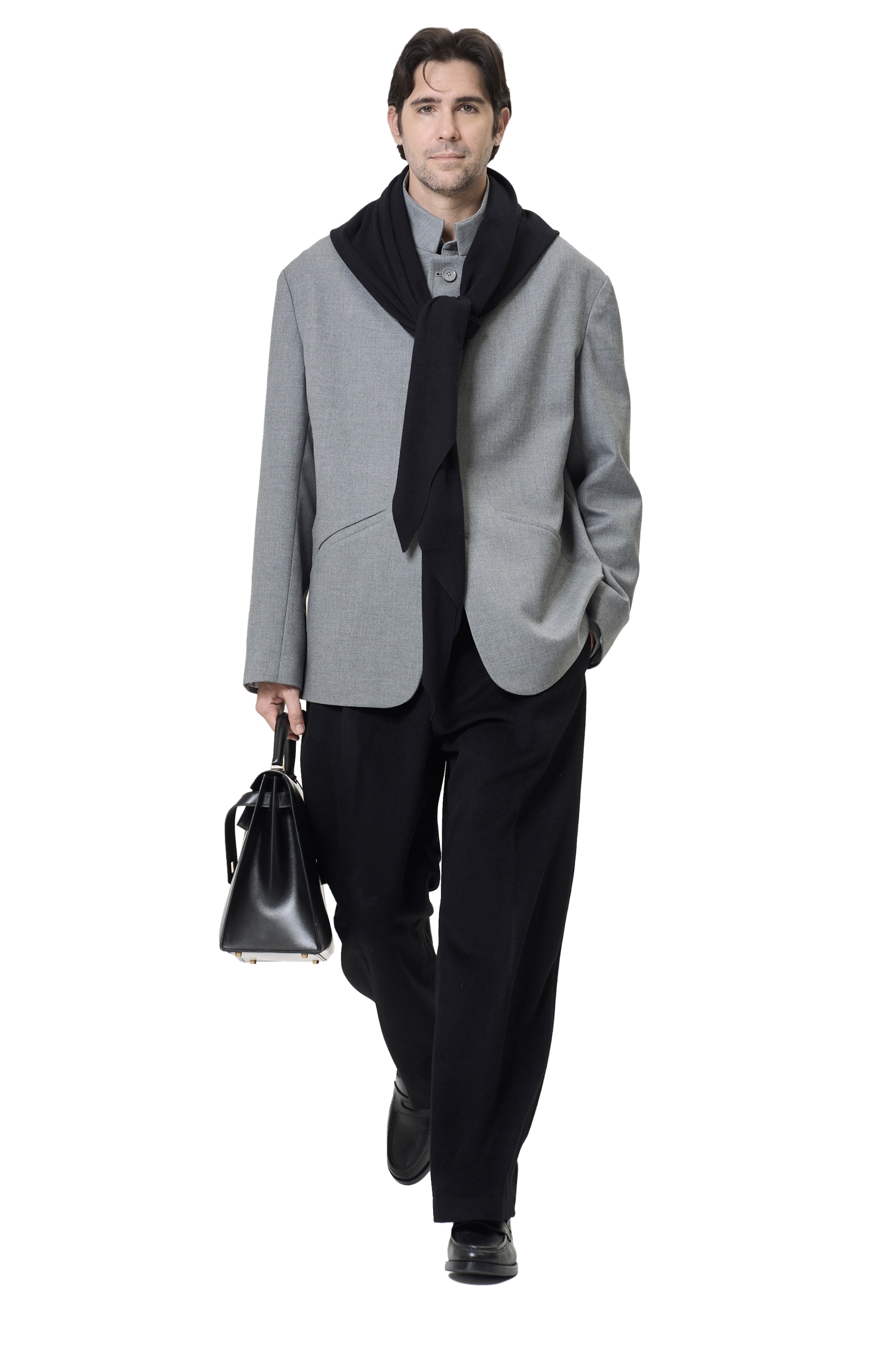 TRIANGLE SCARF - BLACK