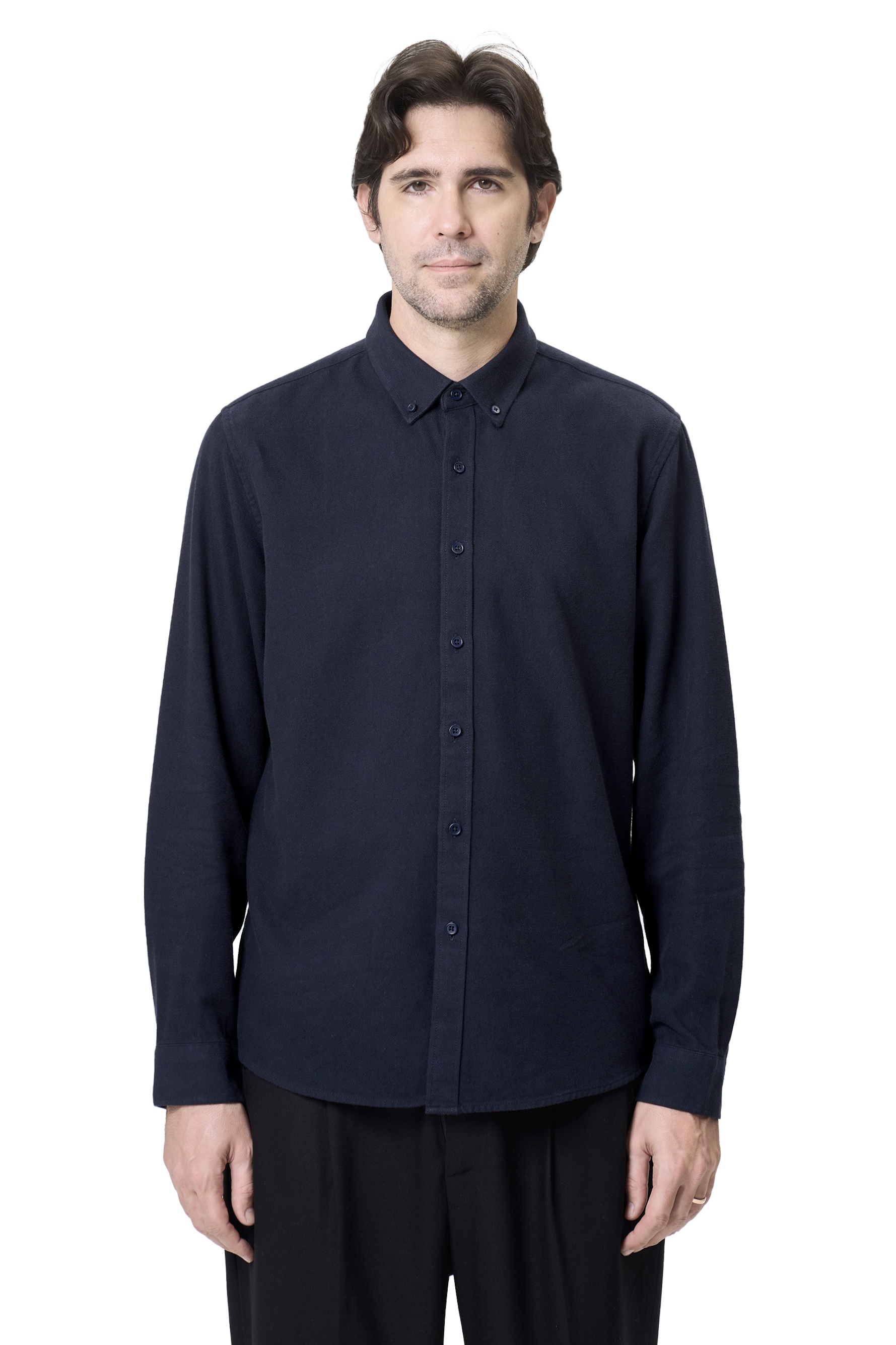 WOODLEN SHIRT - NAVY 