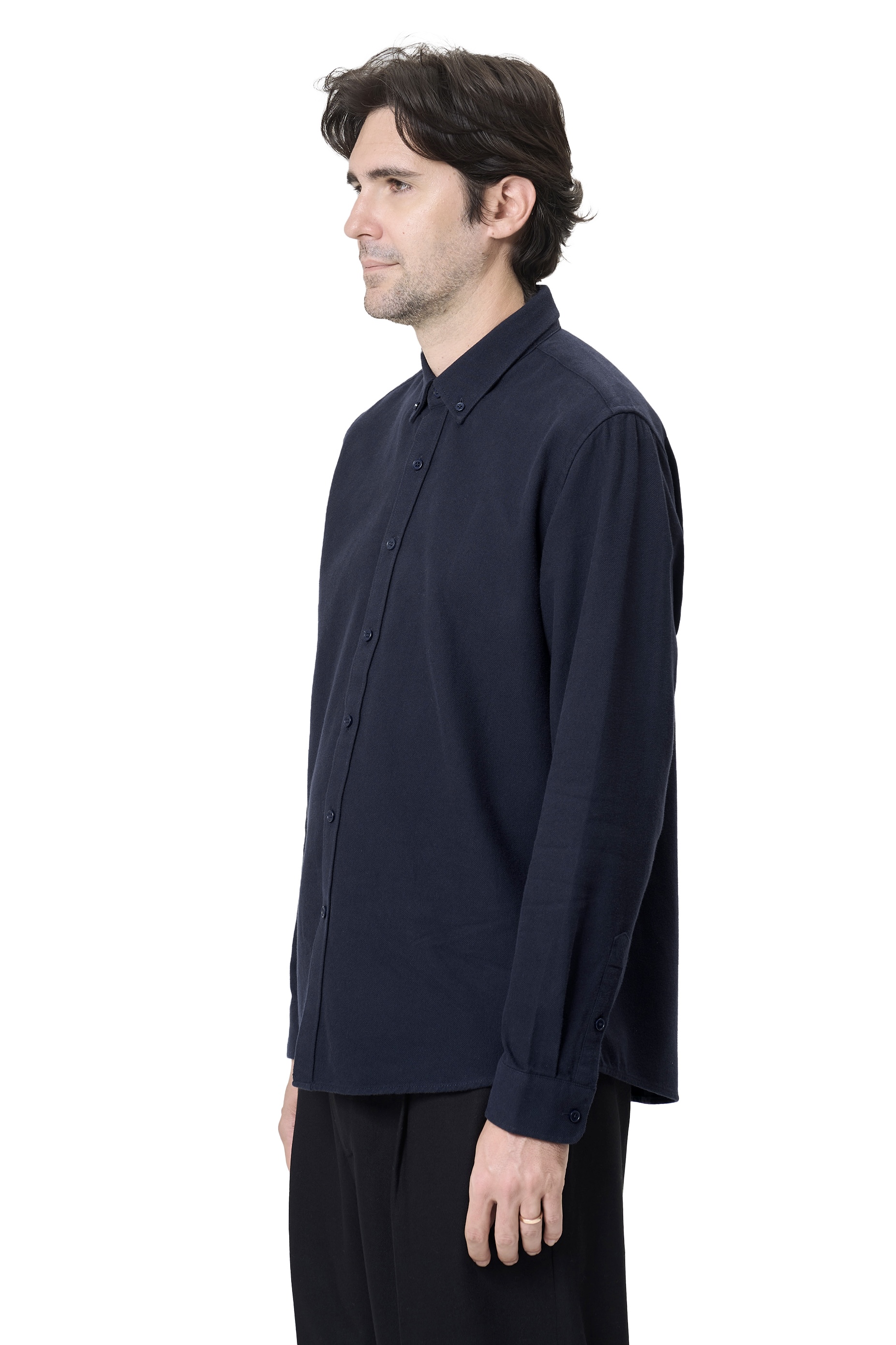 WOODLEN SHIRT - NAVY 