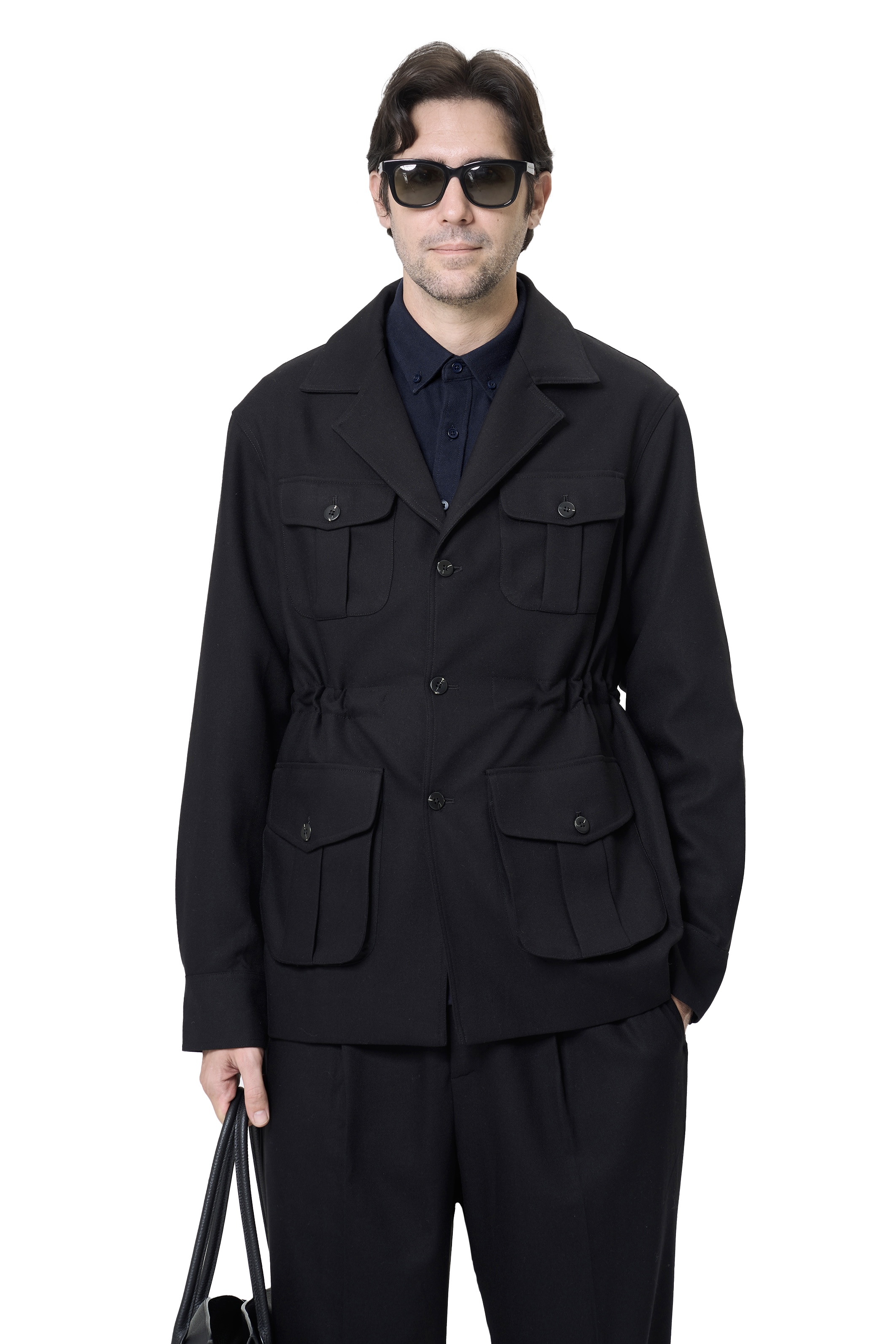 WOODLEN SHIRT - NAVY 