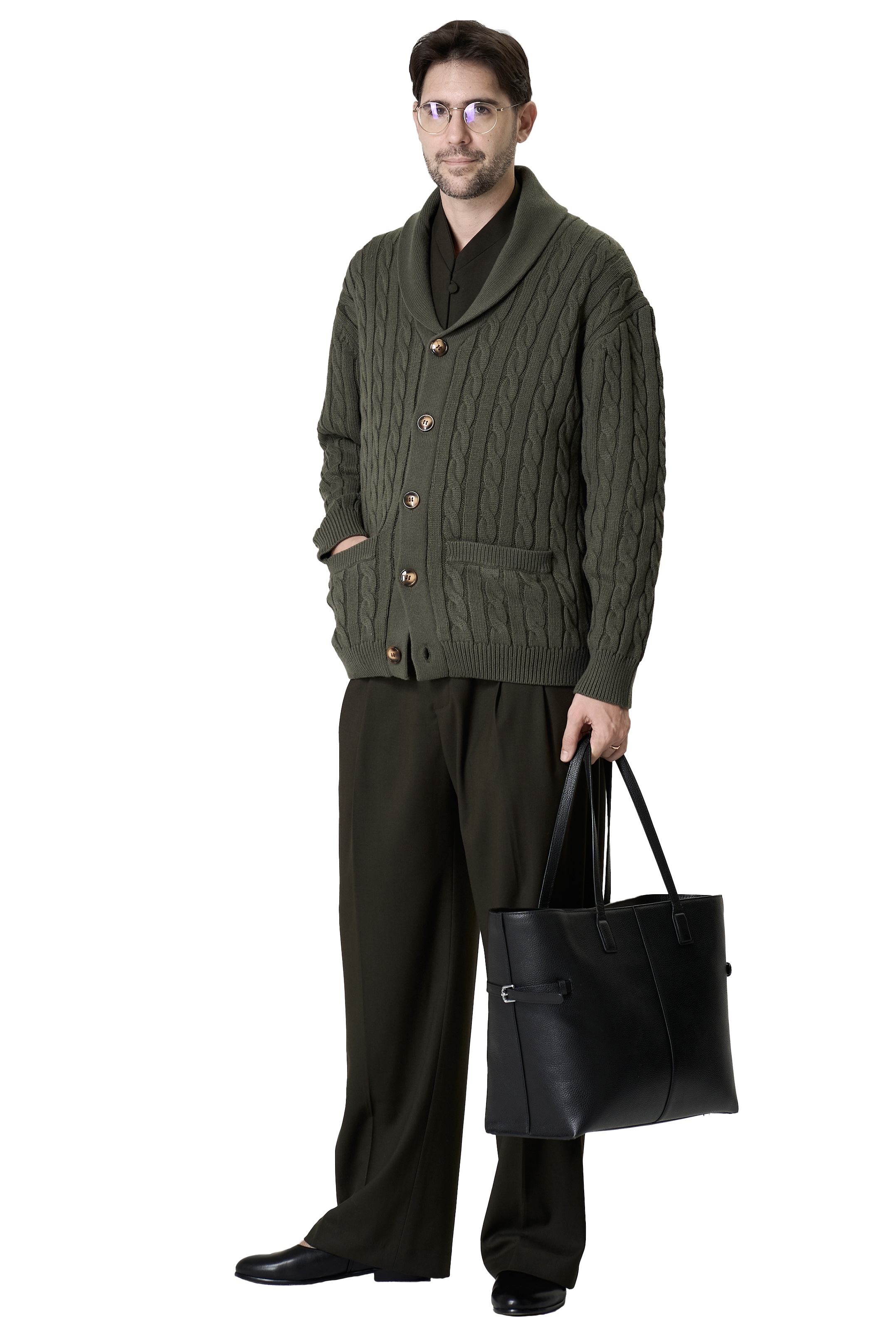 ROWE CARDIGAN - GREEN 